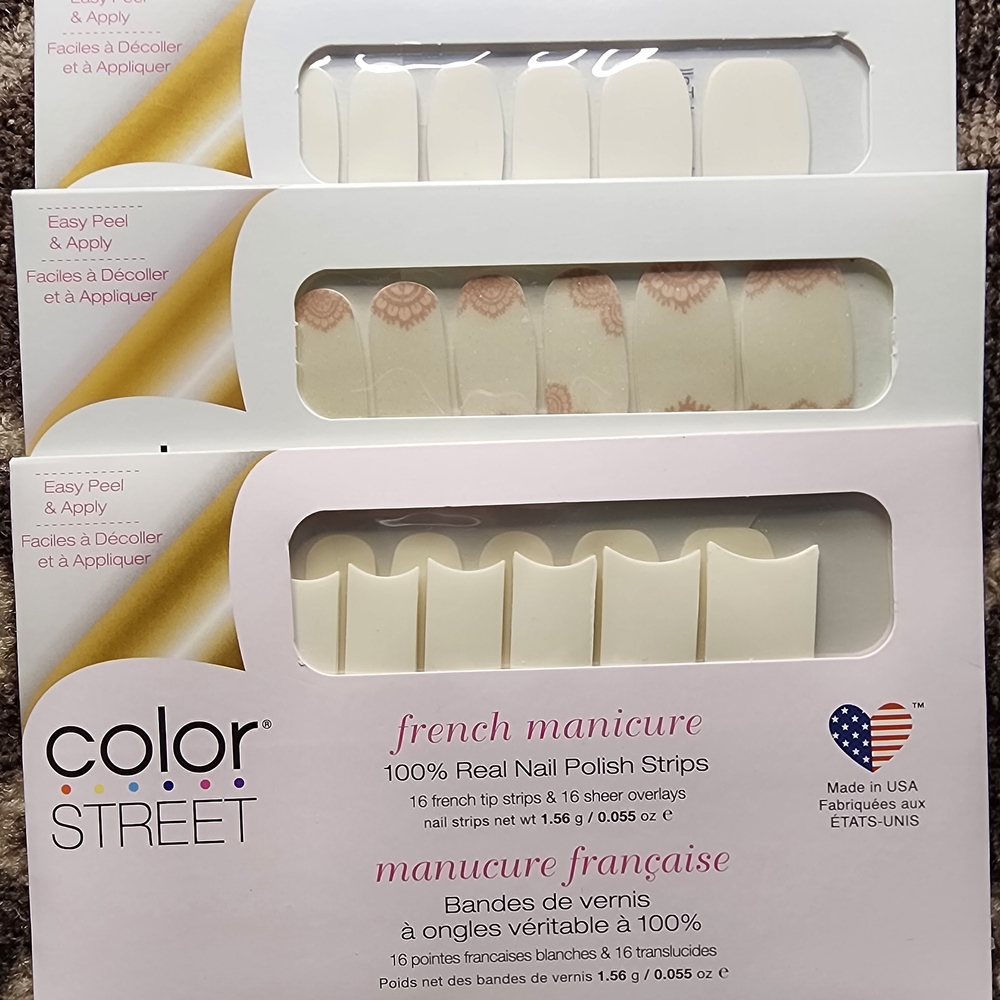 Color Street Swiss and Tell Nail Strips
